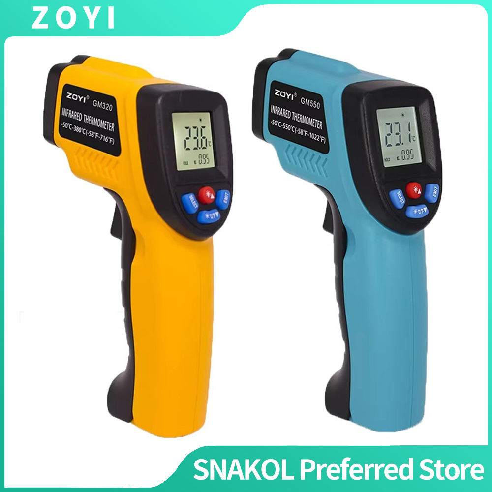 Industrial Laser Thermometer - Digital Infrared Thermometer Non-Contact Temperature Gun