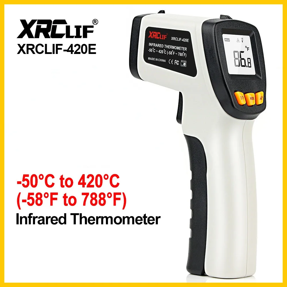Industrial Laser Thermometer - XRCLIF Infrared Thermometer Non Contact Pyrometer