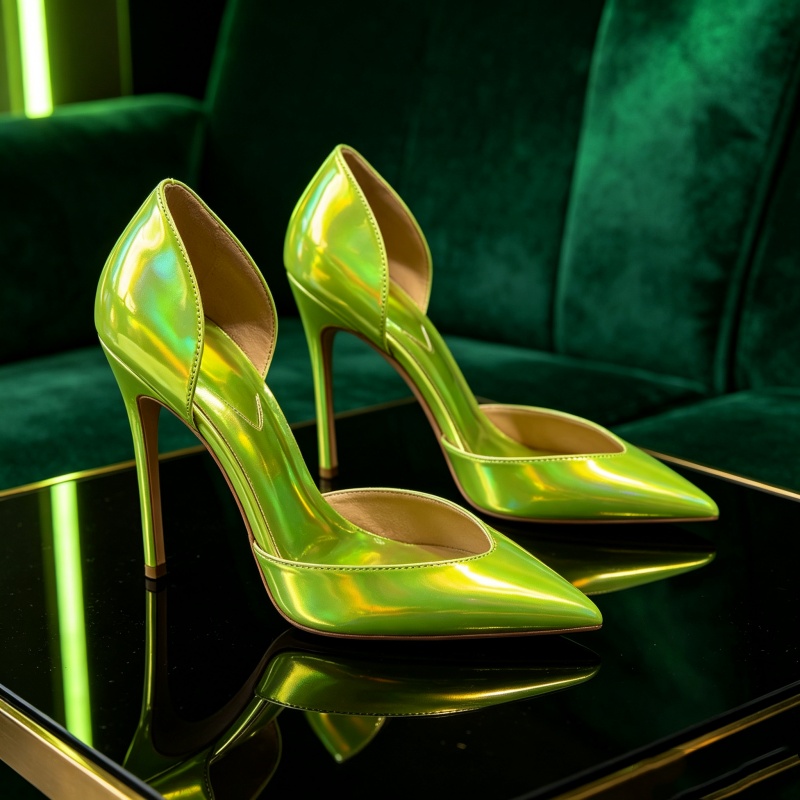 Industrial Green Laser - Sexy Nightclub Footwear Fluorescent Laser Green