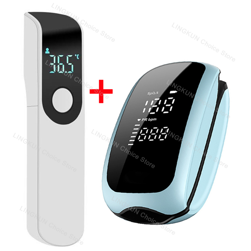Industrial Laser Thermometer - Rechargeable Oximeter Infrared Fever Thermometer Digital