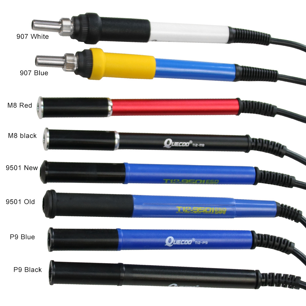 Industrial Laser Soldering Iron - QUECOO 4pin T12-M8 9501 907 P9