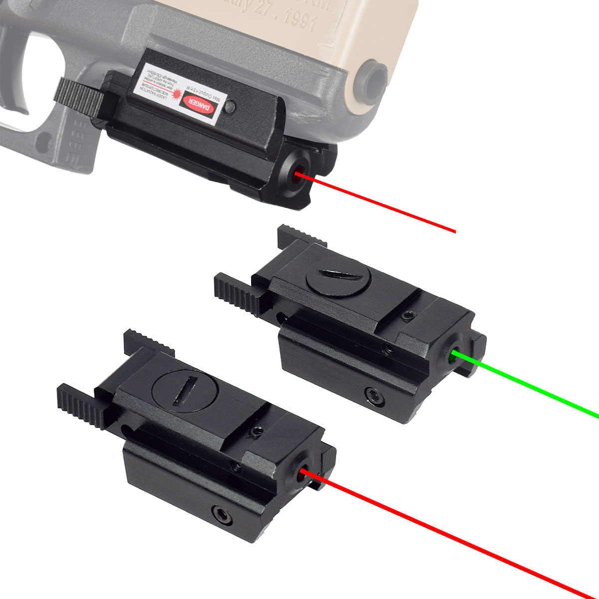 Industrial Laser Gun - Tactical Red Green Dot Laser Sight