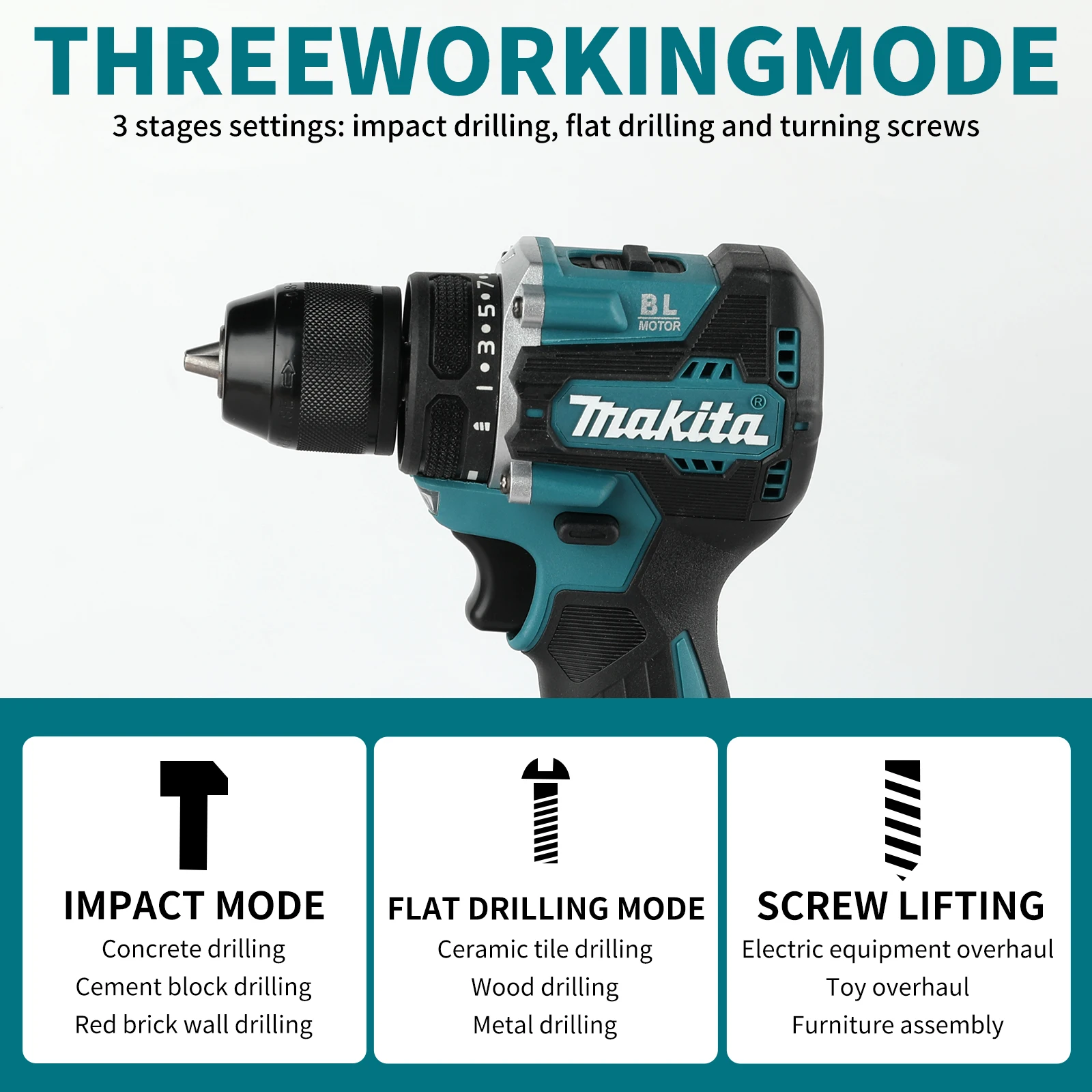 Makita DDF487 18V Lithium Dril - Makita Drill Ddf484 评论和价格