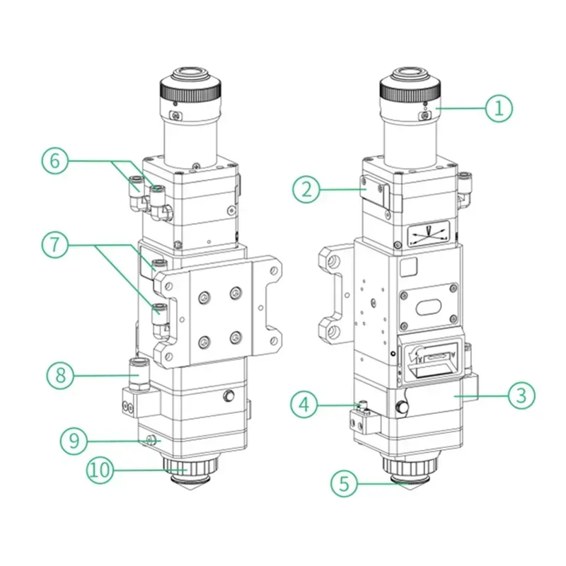 Fiber Cutting Head 3.3KW BT240 - Industrial Laser Uses 评论和价格