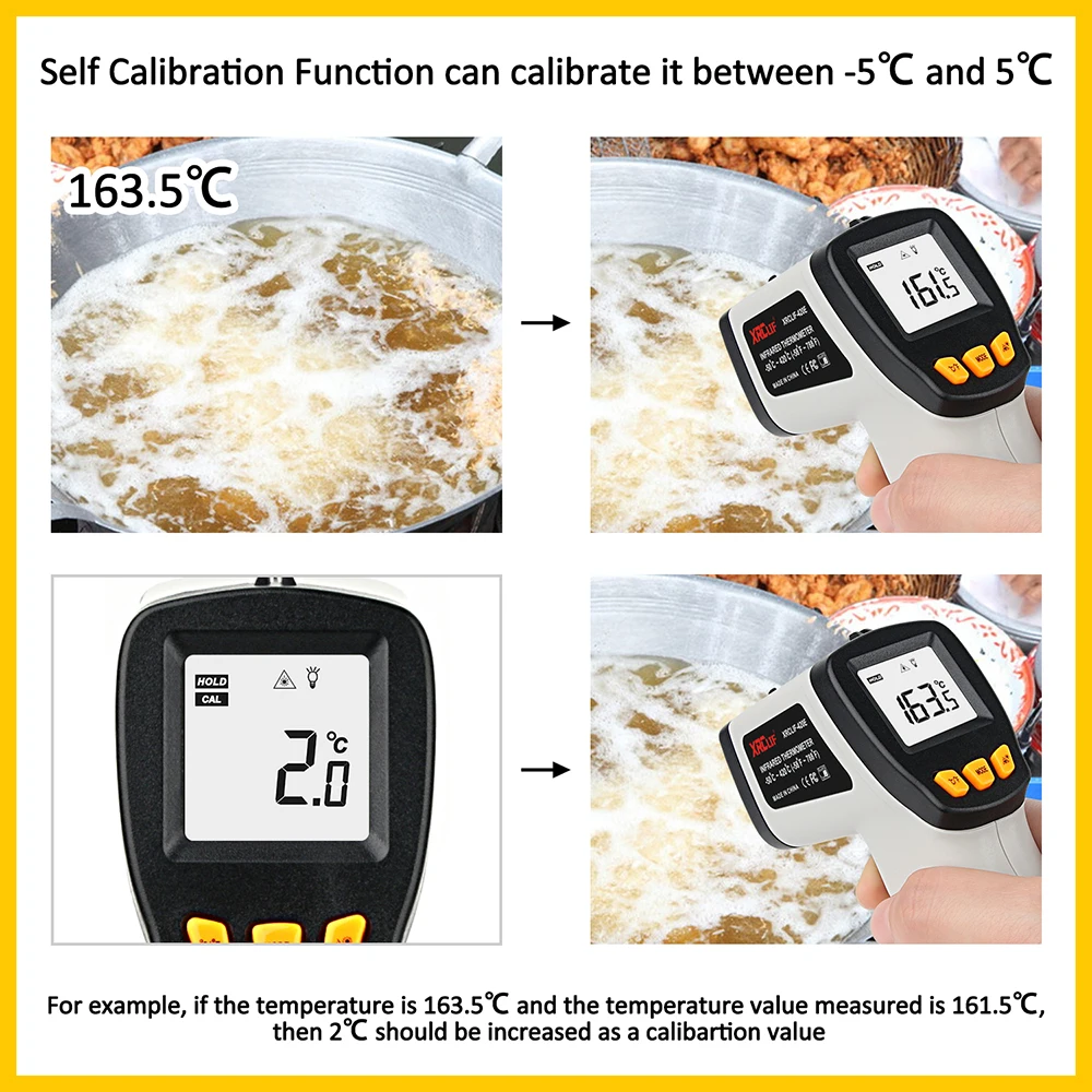 XRCLIF Infrared Thermometer No - Industrial Laser Thermometer 评论和价格