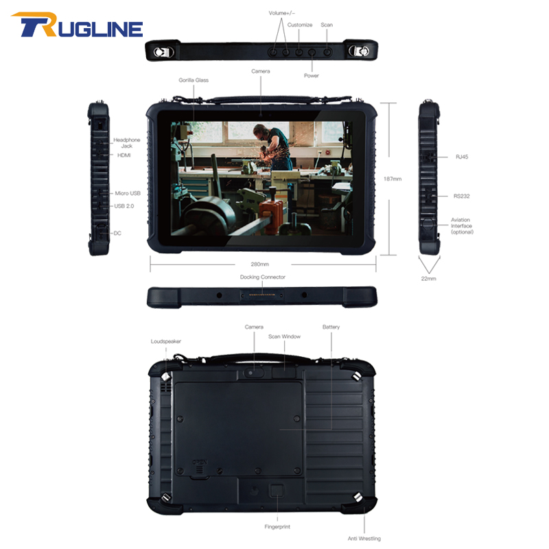 RUGLINE Windows 11 8G+128G Rug - Industrial Laser Scanner 评论和价格