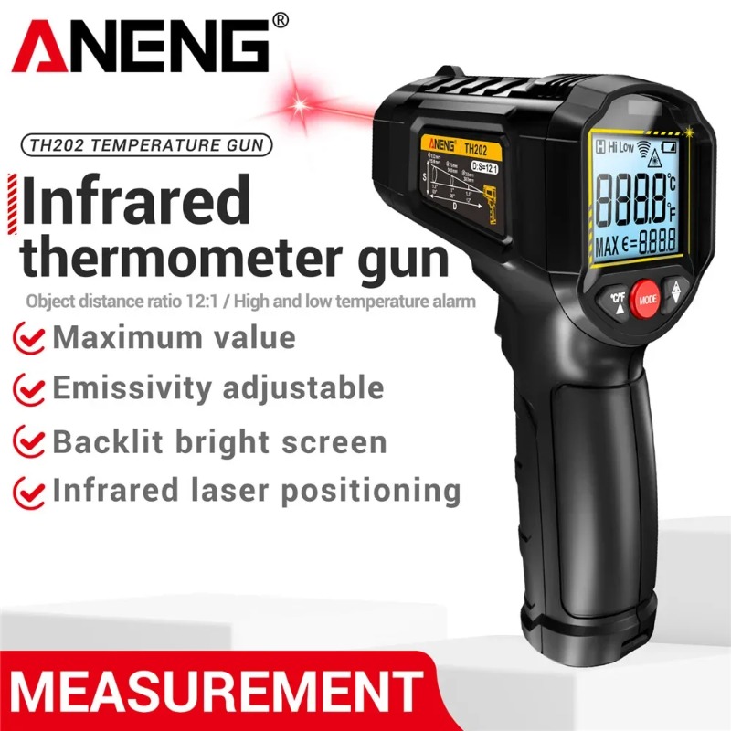 ANENG TH202 Industrial Handhel - Industrial Laser Thermometer 评论和价格