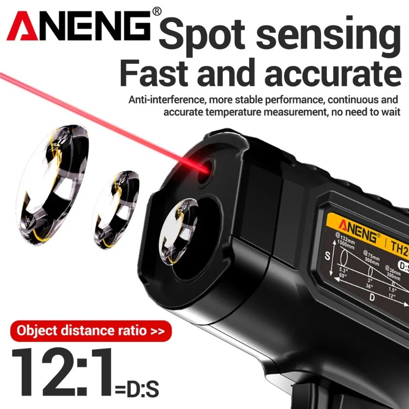 ANENG TH202 Industrial Handhel - Industrial Laser Thermometer 评论和价格