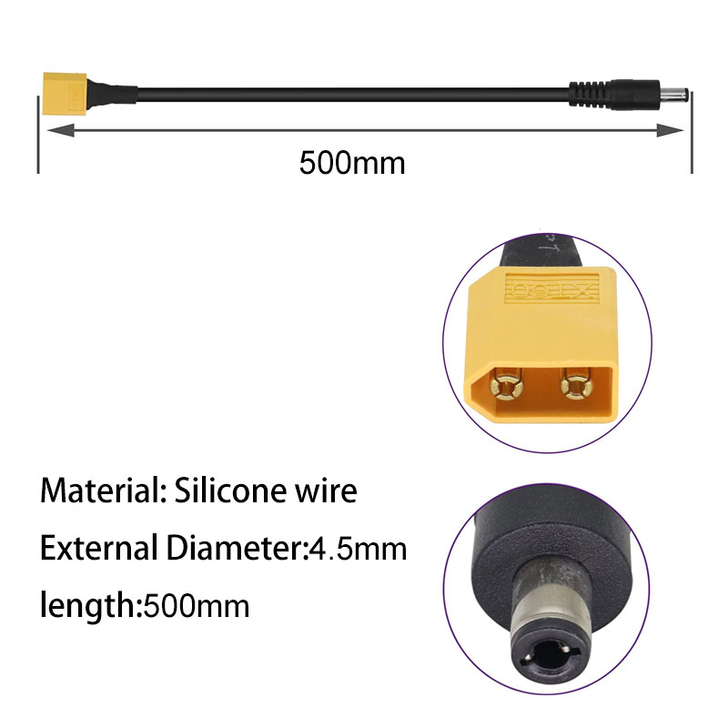 XT60 Male Connector to Male DC - Industrial Laser Soldering Iron 评论和价格