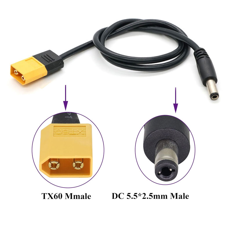 XT60 Male Connector to Male DC - Industrial Laser Soldering Iron 评论和价格