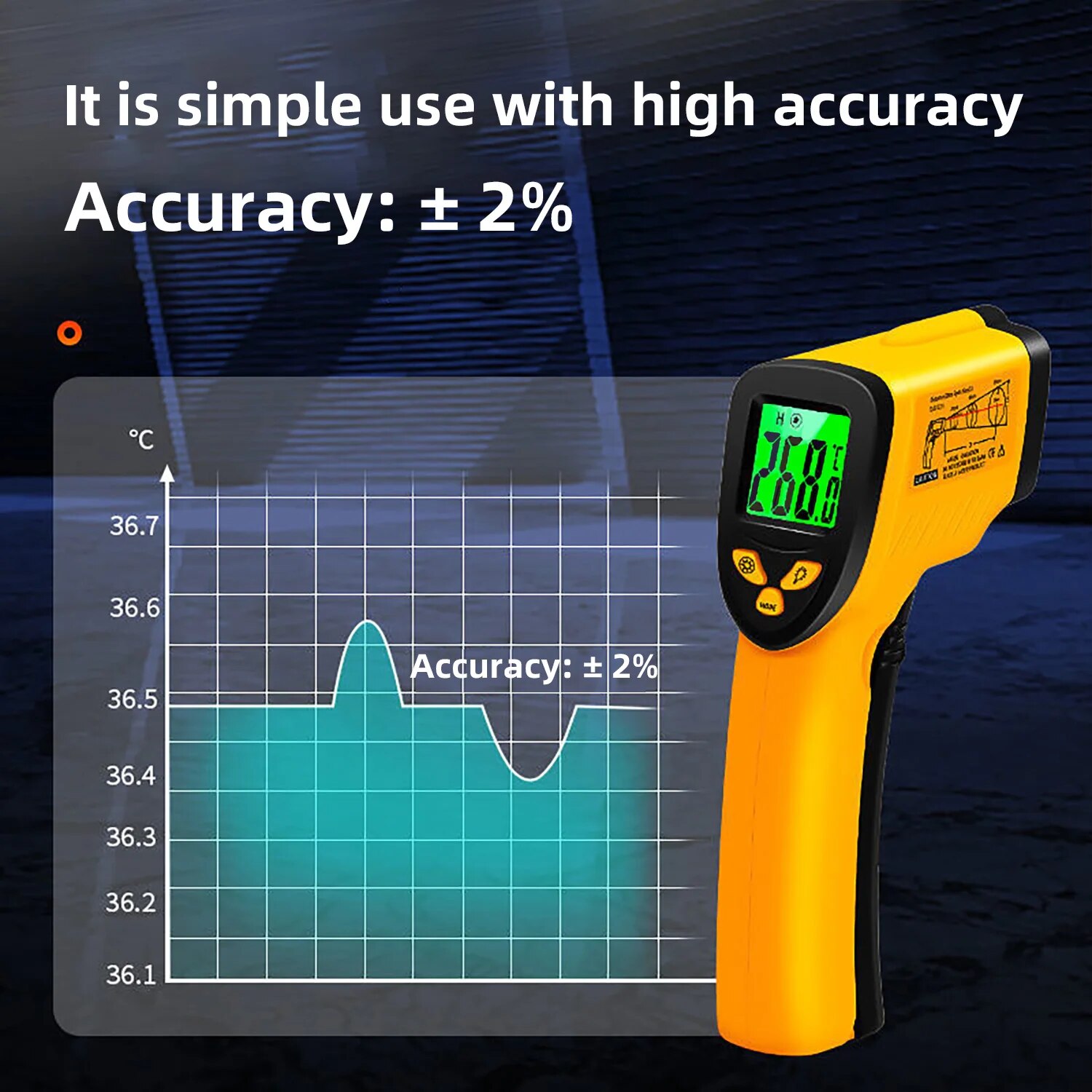 Digital Infrared Thermometer - - Industrial Laser Thermometer 评论和价格