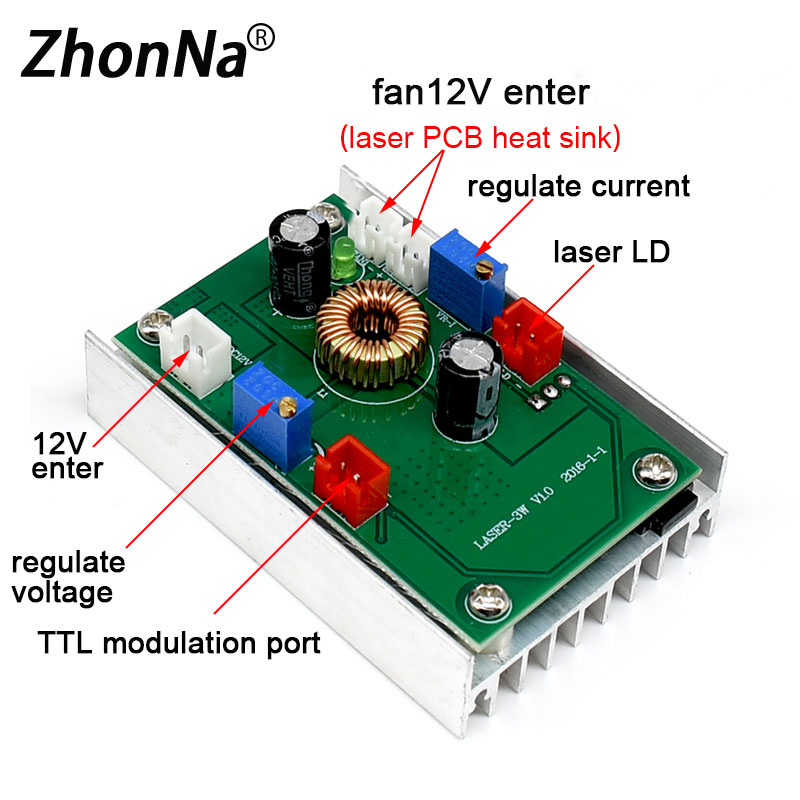 Laser with Board PCB Circuit B - Industrial Green Laser 评论和价格